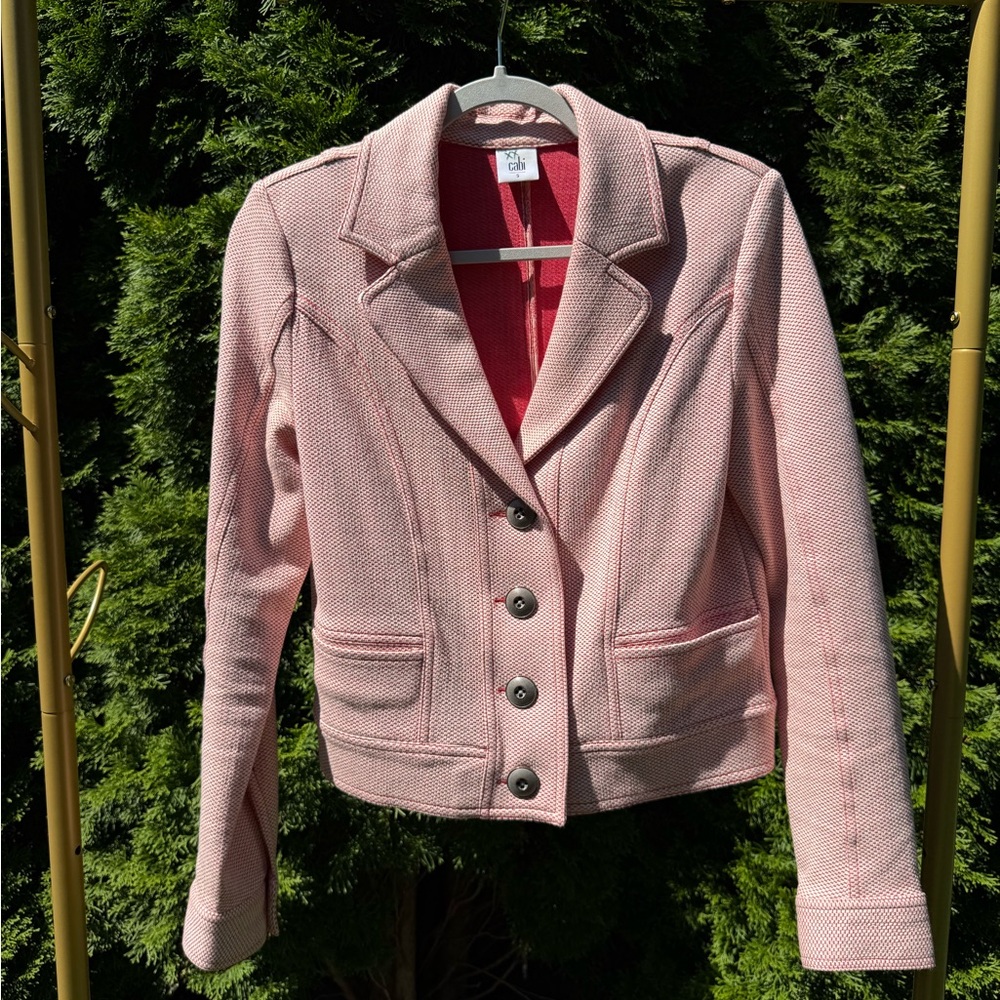 CAbi Light Pink Textured Blazer